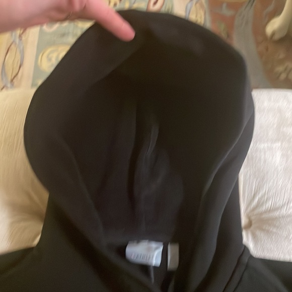 Althleta diagonal zip up hoodie. Black Size Medium - Picture 3 of 6